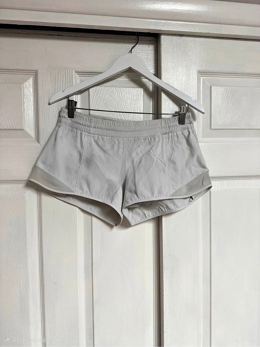 lululemon Tracker Short V 4" Athletic Shorts White Size 10